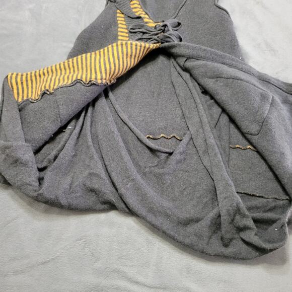 Simon Chang Sweater Womens Small Cardigan Vest Angora Cashmere Lagenlook Pockets - Picture 6 of 10